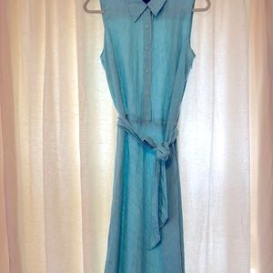 Linen Maxi Shirt Dress